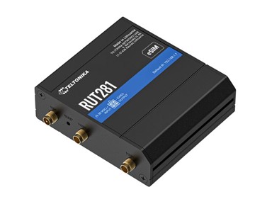TELTONIKA NETWORKS Ruter RUT281 eSIM 4G Router, crni