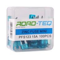 ROAD-TEQ Set osigurača Mini 15 A 100 kom Pfs123
