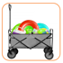SPRINGOS Kolica transportna 89x52x83 cm, nosivost 80 kg