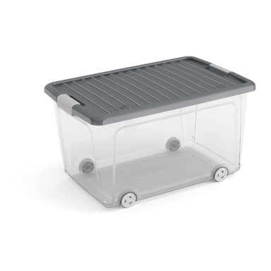 KIS Plastična kutija za pohranu s poklopcem 56,5x39x31,5 cm W box L 