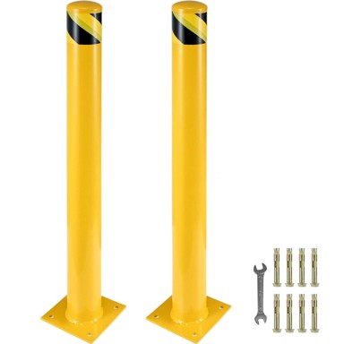 VEVOR Sigurnosni stup BP-42-5.5 107 x 14 cm, žuti