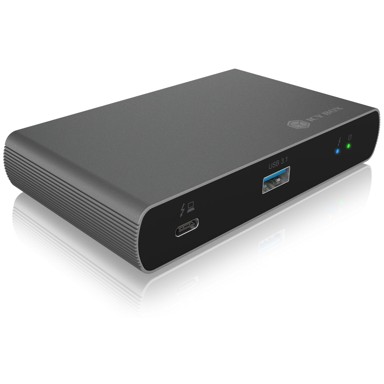 ICY BOX USB hub IB-HUB801-TB4, Thunderbolt 4.0, USB-A, 3x Thunderbolt 4.0, sivi 