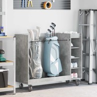 Golf ormar s kotačima 120 x 45 x 98 cm, betonski sivi