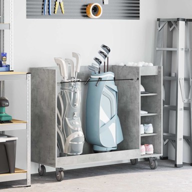 Golf ormar s kotačima 120 x 45 x 98 cm, betonski sivi