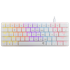 WHITE SHARK Gaming tipkovnica GK-006211 Nagamaki, mehanička, niskoprofilni Red prekidači, žičana, LED osvjetljenje, US raspored, bijela
