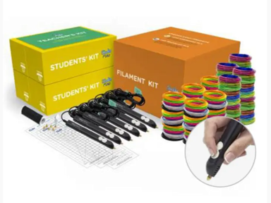 3DOODLER Edukacijski set Flow s 12 olovaka i filamentima, višebojni