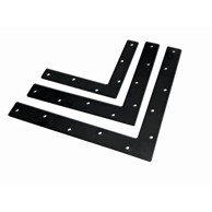 Spojnica kutna L, 150 x 150 x 25 mm, crna