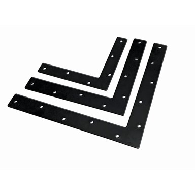 Spojnica kutna L, 150 x 150 x 25 mm, crna