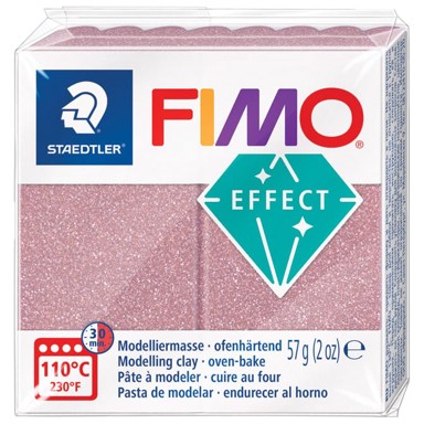 STAEDTLER Fimo Effect Glitter masa za modeliranje 57 g 8010-212 zlatno-roza