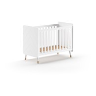 VIPACK Bijeli dječji krevet od masivnog bora 60x120 cm BILLY