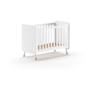 VIPACK Bijeli dječji krevet od masivnog bora 60x120 cm BILLY