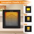 COSTWAY dehidrator hrane s 10 pladnjeva, timerom do 48 h i 30–75 °C, crni