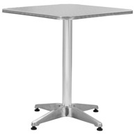 Vrtni stol 60 x 60 x 70 cm, aluminijski, srebrni