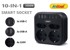 ANDOWL Razdjelnik, 4 utičnice 220 V, 6 USB priključaka, 3500 W
