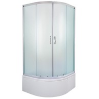 AQUAART Tuš kabina WELLNESS EVORA 90H160 POLUKRUŽNA, 90x90x197 cm