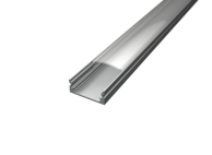 Aluminijski profil NADGRADNI 8mm x 17.1mm  - 2m - prozirni pokrov
