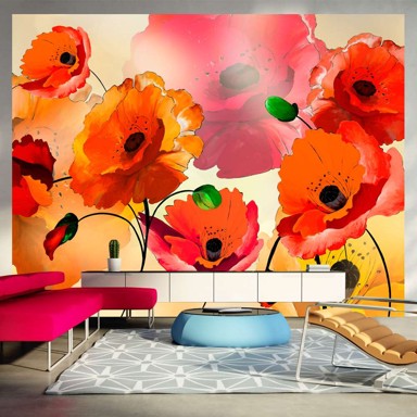 Foto tapeta Velvet poppies 300x231