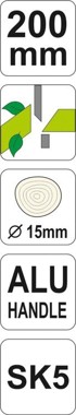 YATO Univerzalne aluminijske škare 200 mm YT-8849