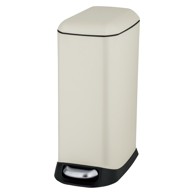 WENKO Krem željezna kanta za smeće s pedalom 20 l Design 