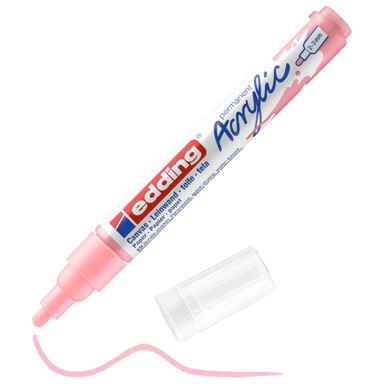 EDDING Akrilni marker 5100935, 2-3 mm, prljavo pastelno rozi