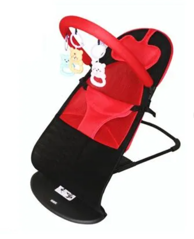 TAVALAX Ležaljka – ljuljačka s igračkom, crno/crvena