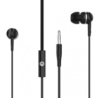 MOTOROLA Slušalice Pace 105, žične, in-ear, za pozive i glazbu, crna