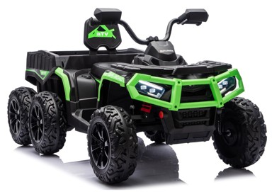 Quad na akumulator ATV JC606 24V 4x4, dvosjed, zeleni