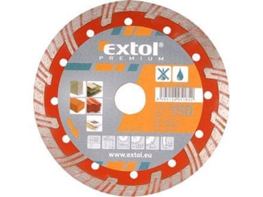 EXTOL PREMIUM Dijamantna rezna ploča 8803034, turbo plus, 180 x 22,2 mm, suho/mokro