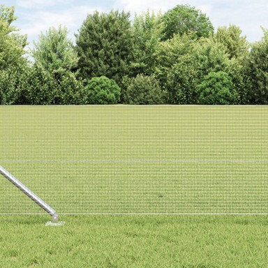 Zavarena žičana ograda s 13 sidrenih stupova, 0.8 x 100 m, galvanizirani čelik