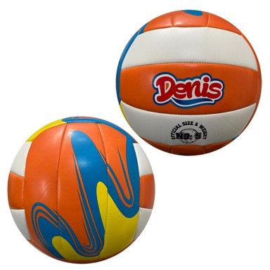 Lopta za odbojku, vel. 5, narančasto-žuto-plava