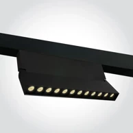 Šinski reflektor DM42124BA/B/W, LED 20 W, WW, 48 V, IP20, adjustable, mini/midi, crni