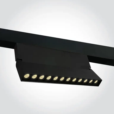 Šinski reflektor DM42124BA/B/W, LED 20 W, WW, 48 V, IP20, adjustable, mini/midi, crni