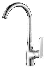 SAPHO Kuhinjska miješalica SCHMITZ, rotirajući izljev, visina 387 mm, krom