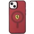 FERRARI Prozirna MagSafe maskica za Apple iPhone 14, crvena