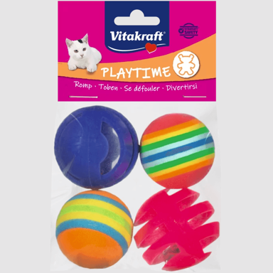 VITAKRAFT Mekana lopta za mačke, 4 cm, 4 kom