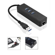 MICROCONNECT USB hub, 3 priključka, USB 3.2 Gen 1, Gigabit Ethernet