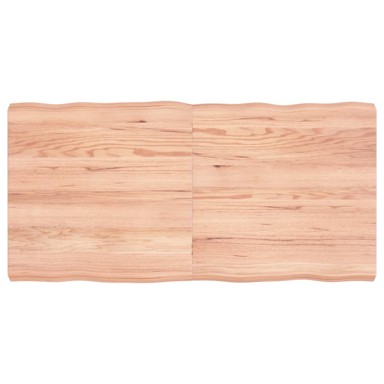 Stolna ploča svjetlosmeđa 120x60x6 cm od obrađene hrastovine