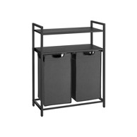 SONGMICS Košara za rublje 73x33x92 cm, crna