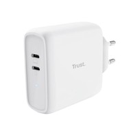 TRUST Kućni punjač Maxo, 2x USB-C, 65 W, bijeli