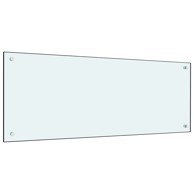 Kuhinjska obloga, bijela, kaljeno staklo, 100x40 cm