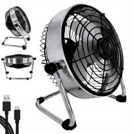 VERKGROUP Stolni ventilator, 22 cm, USB, metalni