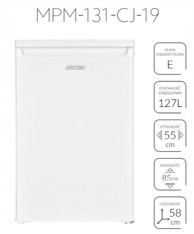 MPM Hladnjak MPM-131-CJ-19, 127 l, bijeli