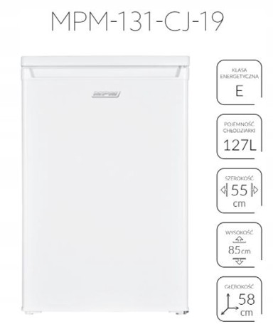 MPM Hladnjak MPM-131-CJ-19, 127 l, bijeli