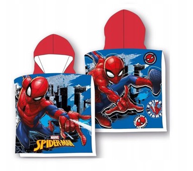 Pamučni pončo ručnik Spiderman, 55 x 110 cm