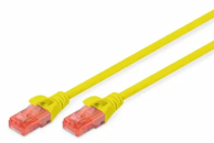 DIGITUS UTP Patch, CAT.6, 5 m, žuti