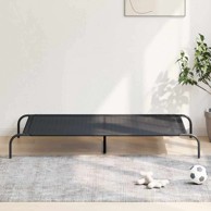 Povišeni krevet za pse 150 x 90 x 20 cm, crna