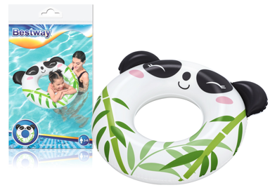 BESTWAY Luftić za plivanje Panda 36351, 79x85 cm, bijeli 