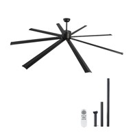 VEVOR Stropni ventilator 244 cm Crni