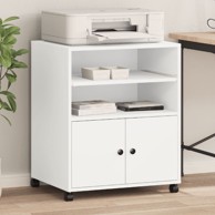 Stalak za pisač s kotačima 60 x 48 x 74 cm, bijela  