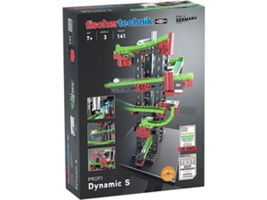 FISCHERTECHNIK Slagalica STEM Dynamic S, staza za kuglice, 140 dijelova